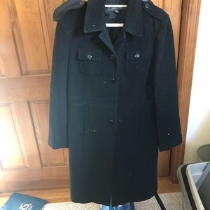 Kenneth Cole black dress coat